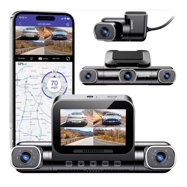 <tc>AZDome M660 4CH 128gb 2K Wifi GPS 360 degrés dashcam</tc>