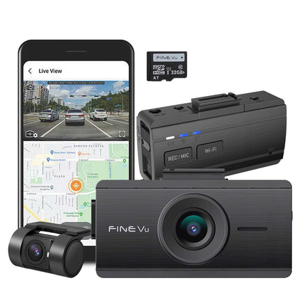 FineVu GX35 Cloud 2CH 2K Wifi GPS 32 Go dashcam