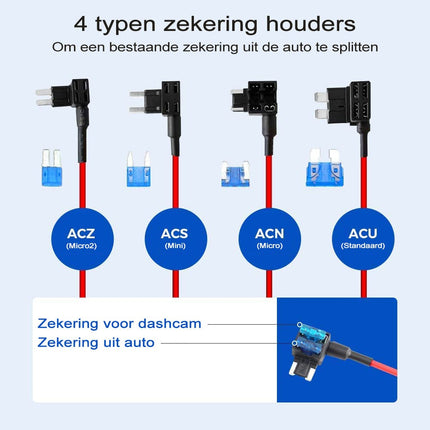 AZDome JYX05 permanente voeding USB-C 3-draads