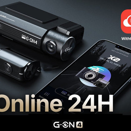 Gnet G-ON4 2CH 4K Cloud Wifi GPS 64gb dashcam