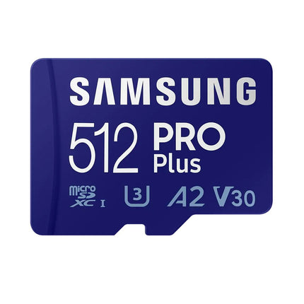 Samsung Pro Plus 512gb U3 V30 A2 Micro SDXC kaart