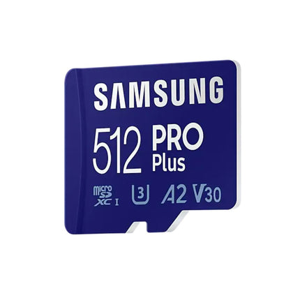 Samsung Pro Plus 512gb U3 V30 A2 Micro SDXC kaart