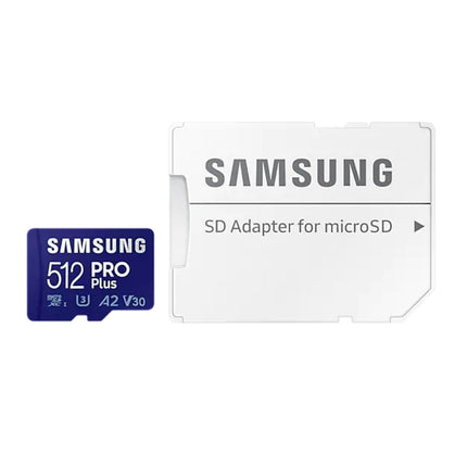 Samsung Pro Plus 512gb U3 V30 A2 Micro SDXC kaart